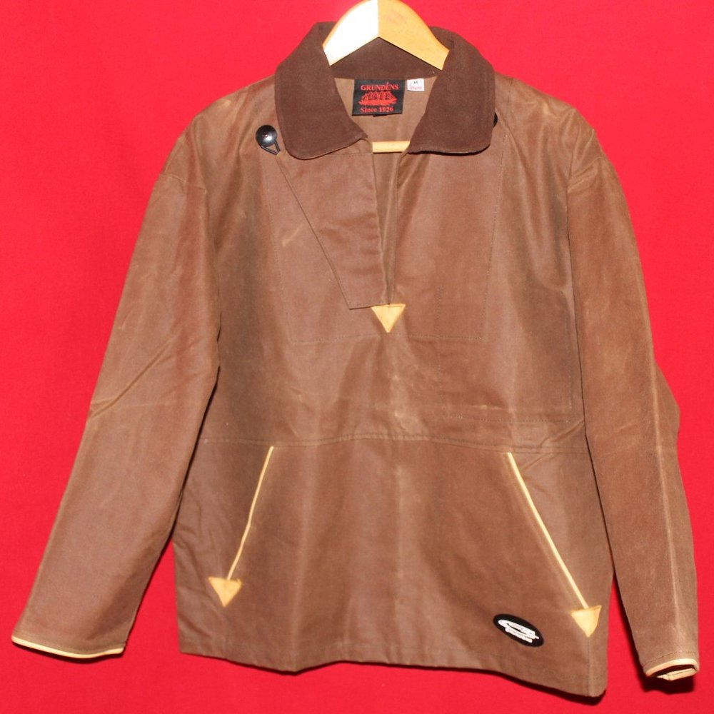 Grundens Brown Coated Canvas Jacket